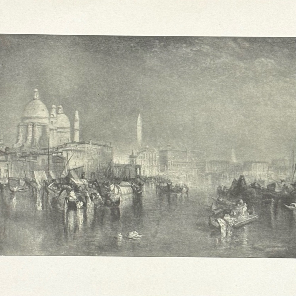 Joseph Mallord William Turner VENICE CANALE GIUDECCA Fine Art Print 1902 Vintage